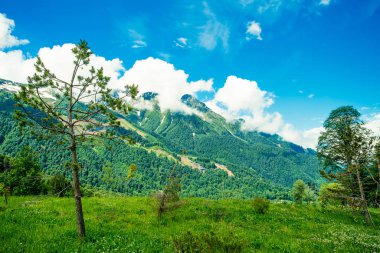 Kafkas Dağları. dağ manzarası