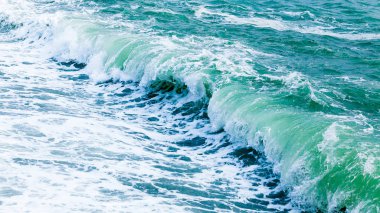 Fırtına deniz manzarası görünümünü. Güzel deniz manzara