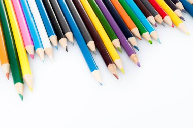 Beyaz arka plan üzerinde izole kalem renk. Arka plan