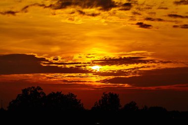 dramatik gökyüzü. Güzel gökyüzü