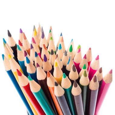 Soyut sanat arka plan. birçok renkli kalemler 