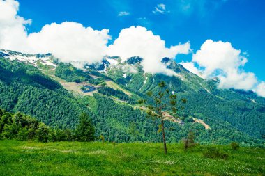 Kafkas Dağları. dağ manzarası