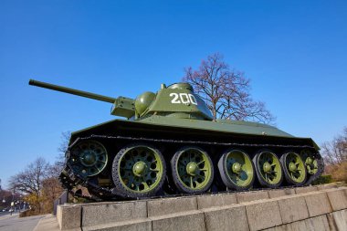 Berlin'deki Sovyet tank Anıtı. Sovi mimari detay