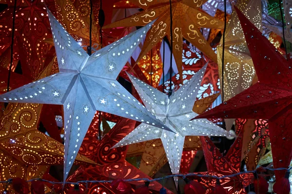 Noel ışıkları süslemeleri. Noel arka plan