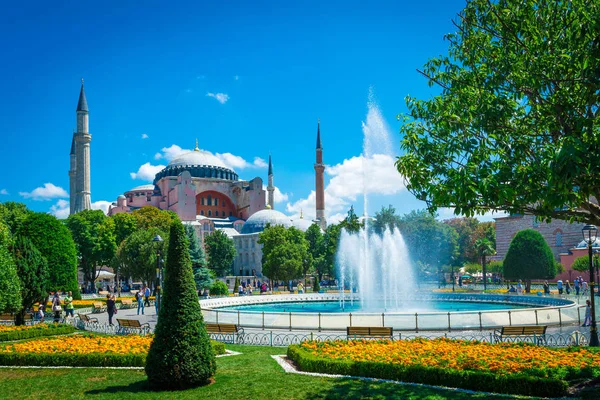 Istambul, Turkey 11.07.2017. Sultan Ahmet park in Istanbul, Turk