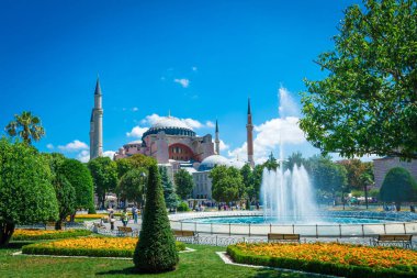 Istambu, Türkiye'nin Temmuz 2017. Istanbul, Türkiye, Sultanahmet'deki Sultanahmet Camii
