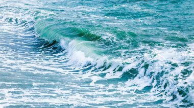 Fırtına deniz manzarası görünümünü. Güzel deniz manzara