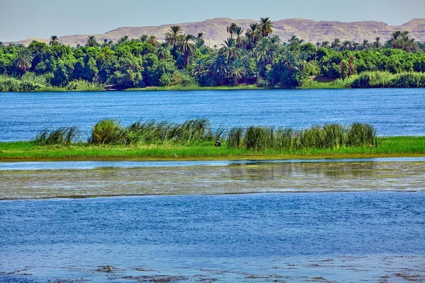 Nilu w Egipcie. piękny krajobraz — Zdjęcie stockowe