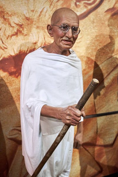 Amsterdam, Netherlands - September 05, 2017: Mahatma Ghandi Mada