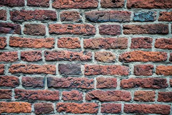 Vieux mur de briques rouges texture fond — Photo