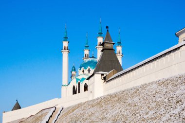 Kazan Kremlin Kul Şerif Camii'nde. Tataristan, Rusya Federasyonu
