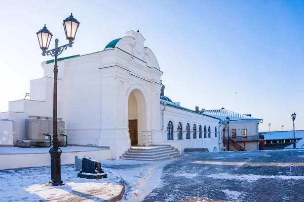 Το Τζαμί Kul Σαρίφ στο Κρεμλίνο του Καζάν. Δημοκρατία του Ταταρστάν, Ρωσία — Φωτογραφία Αρχείου
