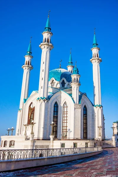 A mesquita Kul Sharif em Kazan Kremlin. Tatarstão, Rússia — Fotografia de Stock