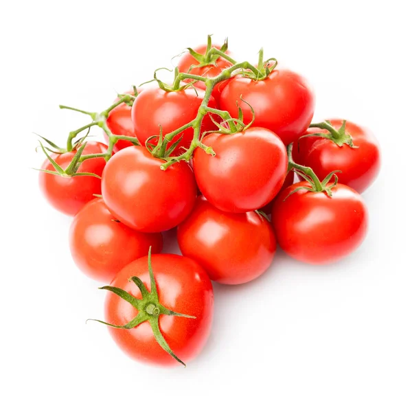 Fresh tomatoes on white background — Stock Photo, Image