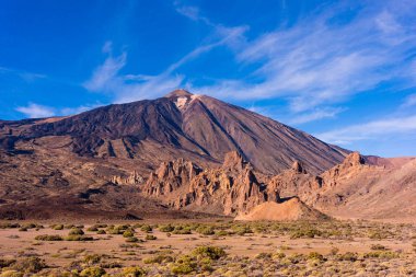 Teide Milli Parkı - Tenerife, CA Teide Dağı ile manzara