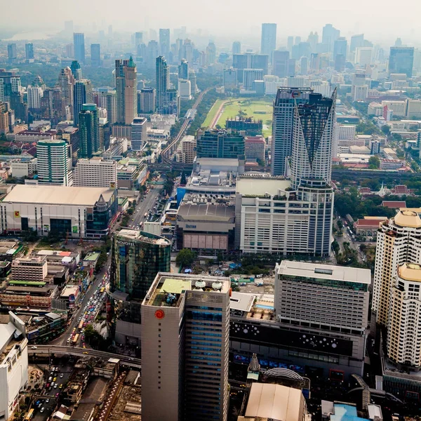 Bangkok - Tayland - 15 Aralık 2013: Bangkok b havadan görünümü — Stok fotoğraf