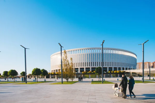 Krasnodar, Rusia - 29 de septiembre de 2017: estadio de fútbol Krasnod —  Fotos de Stock