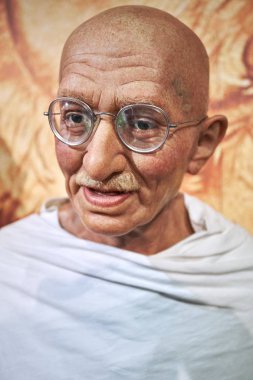 Amsterdam, Netherlands - September 05, 2017: Mahatma Ghandi Mada