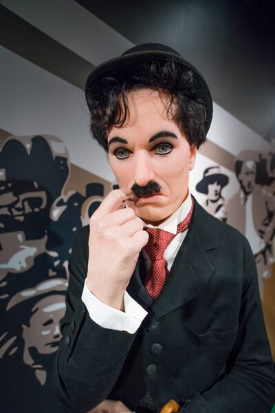 Амстердам, Нидерланды - 5 сентября 2017 г.: Восковая фигура сэра С
