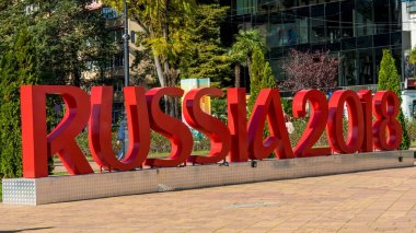 Sochi, Rusya - 14 Kasım 2017: İnscripti yüklenmesini