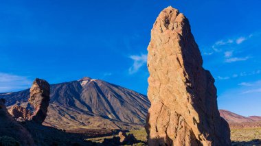 Teide Milli Parkı - Tenerife, CA Teide Dağı ile manzara
