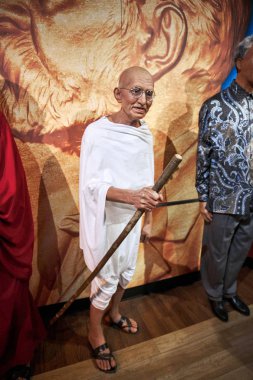 Amsterdam, Netherlands - September 05, 2017: Mahatma Ghandi Mada