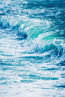 Okyanus dalgaları doğal arka plan kırma