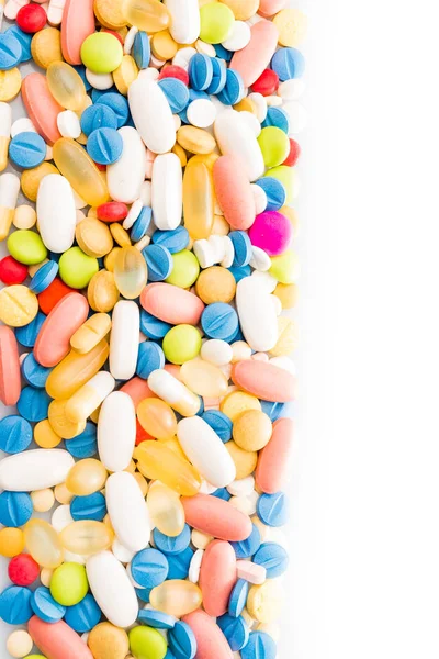 Border Colorful Pills Pills Drugs — Stock Photo, Image