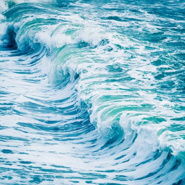 Okyanus dalgaları doğal arka plan kırma