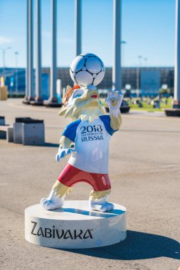 Soçi, Rusya - 12 Aralık 2017: 20 resmi maskotu