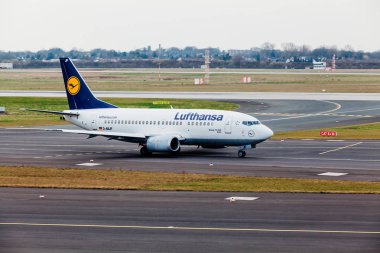 Almanya, Düsseldorf - 12 Mart 2011: uçak hat Lufthansa Ai