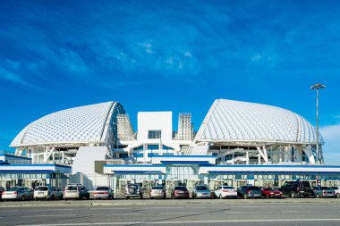 Sochi, Rusya Federasyonu - 12 Aralık 2017: Görüntülemek stadyum 