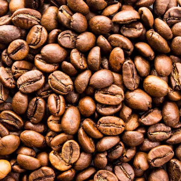 Het patroon van de koffiebonen. koffie achtergrond — Stockfoto