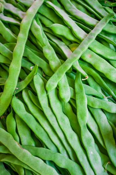 Fundo de feijão verde. Fundo vegetal — Fotografia de Stock