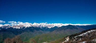 Kafkas Dağları. Krasnaya Polyana, Sochi Milli Parkı, Russi