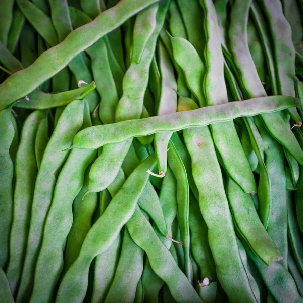 Fundo de feijão verde. Fundo vegetal — Fotografia de Stock