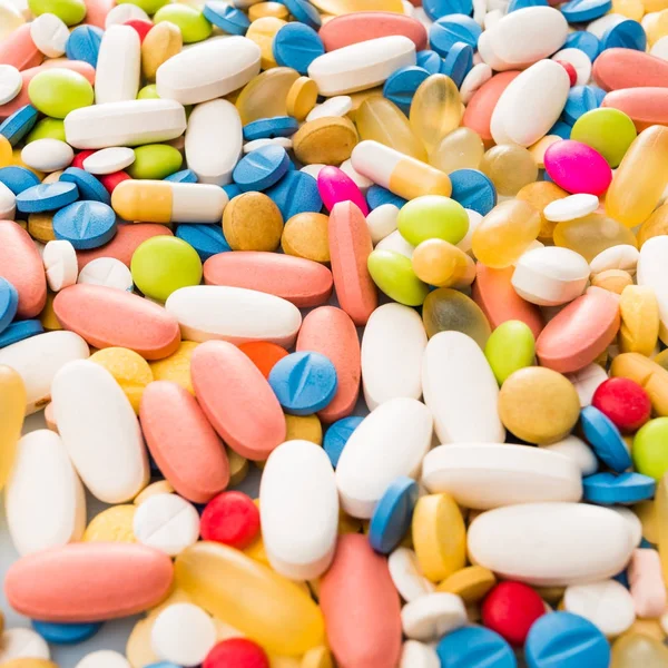 Διαφορετικό φάρμακο ναρκωτικά, χάπια, δισκία. Φαρμακευτικής Ιατρικής — Φωτογραφία Αρχείου