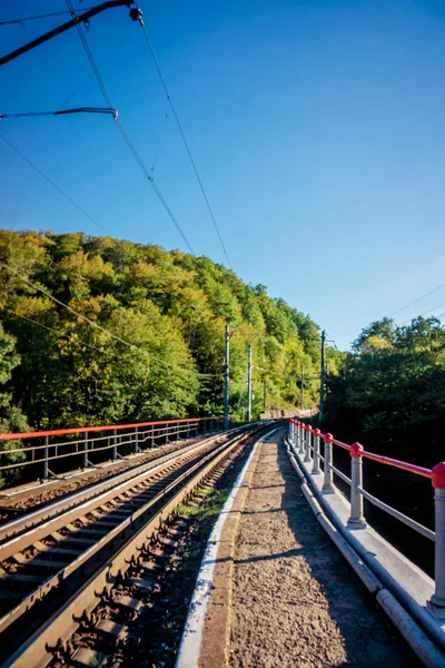 Railroad tracks. Spoorwegen — Stockfoto