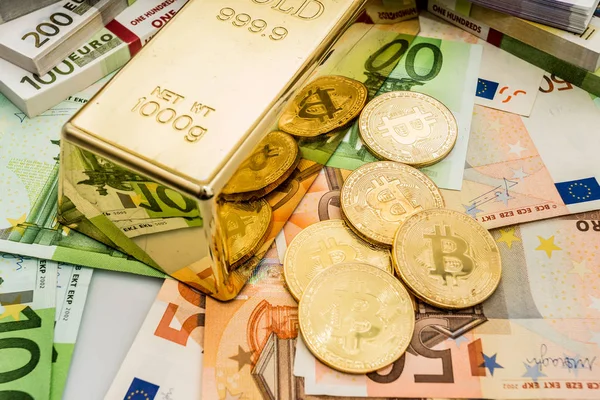 Bitcoin Btc altın euro banknot ve altın bu reçeteleri ile