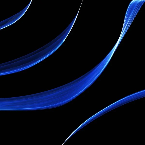 Abstraktní pozadí vlnité. Abstraktní světle modrá vlna na černý zadní — Stock fotografie