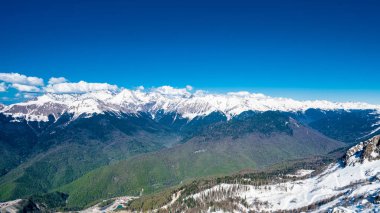 Kafkas Dağları. Güzel dağ manzarası