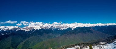 Kafkas Dağları. Krasnaya Polyana, Sochi Milli Parkı, Russi