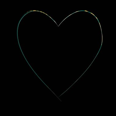 Sevgililer günün kutlu olsun. Neon kalp işareti