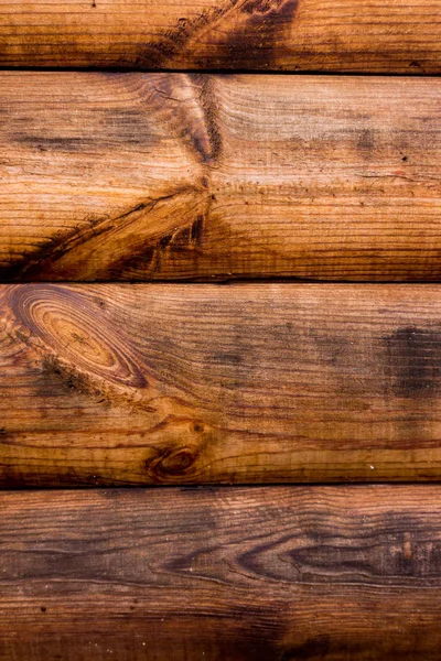 Pared de madera de troncos — Foto de Stock