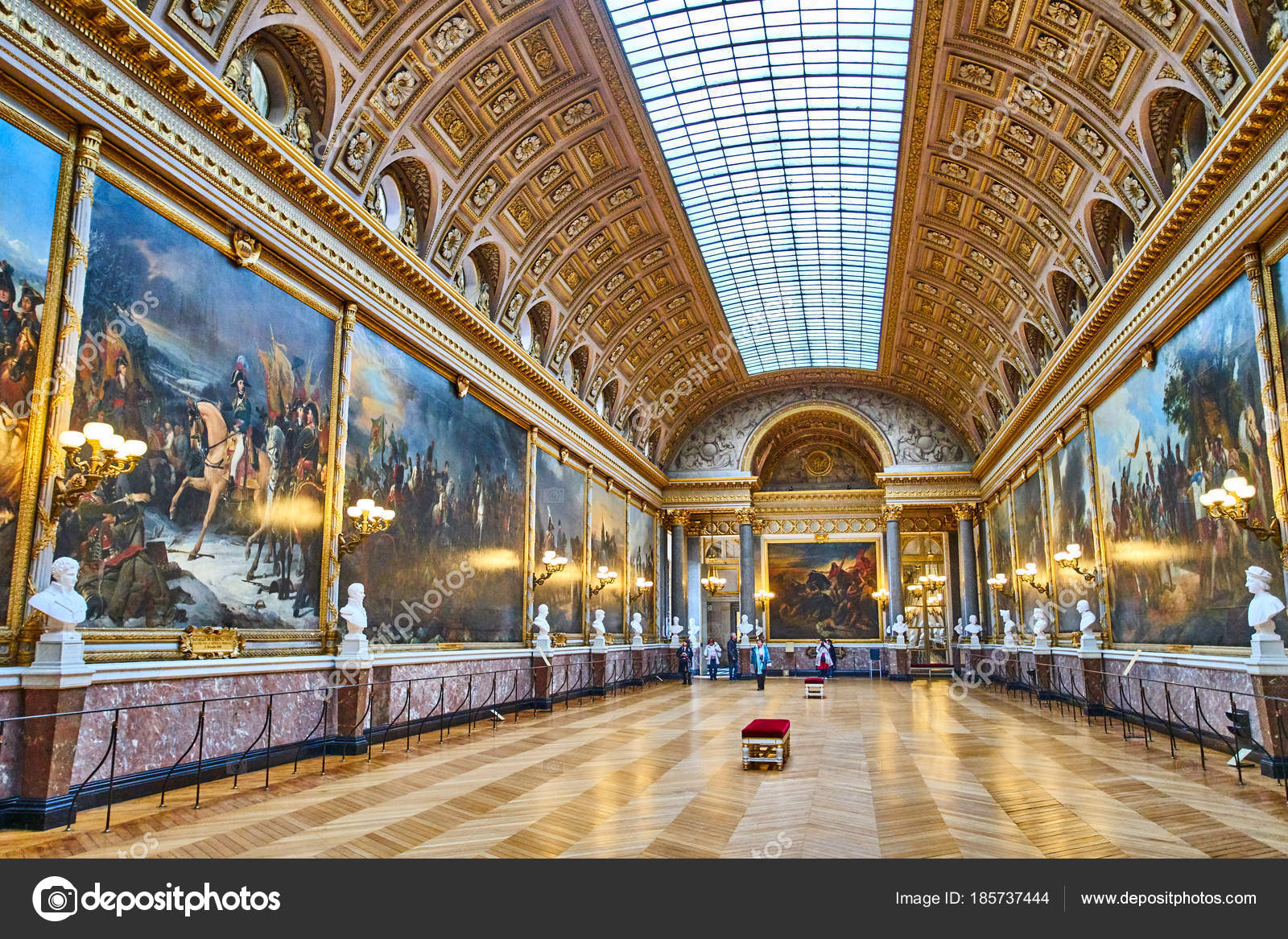 VERSAILLES, FRANCE 14 FÉVRIER 2018 The Battle Gallery in t — Photo