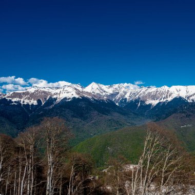 Kafkas Dağları. Güzel dağ manzarası