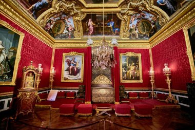 Versailles, Fransa - 14 Şubat 2018: İç Chateau de V