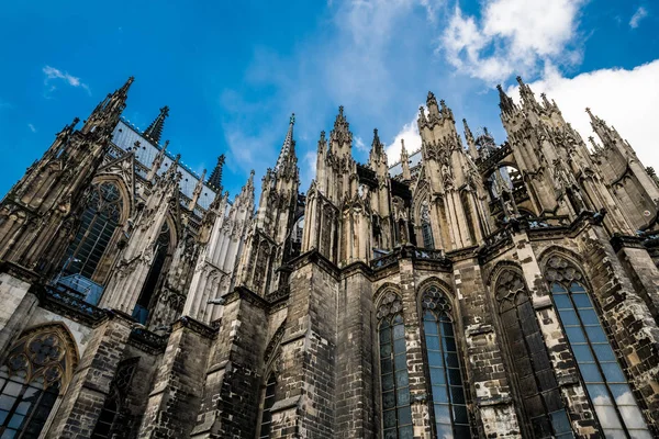 Cologne Cathedral, monument of German Catholicism and Gothic arc — Stock Photo, Image