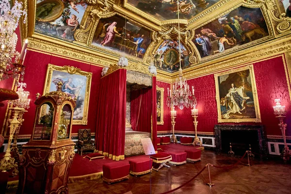 Βερσαλλίες, Γαλλία - 14 Φεβρουαρίου 2018: Εσωτερικό του Chateau de V — Φωτογραφία Αρχείου