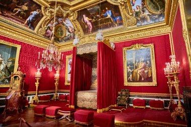Versailles, Fransa - 14 Şubat 2018: İç Chateau de V